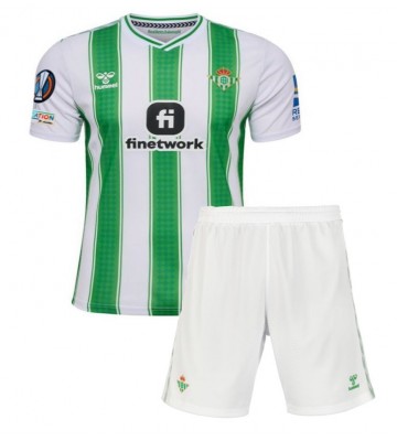 Real Betis Hemmakläder Barn 2023-24 Kortärmad (+ Korta byxor)